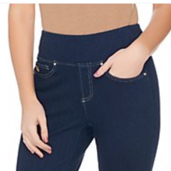 Belle by Kim Gravel Flexibelle Regular Pull-On Knit Jeggings - Picture 2 of 2